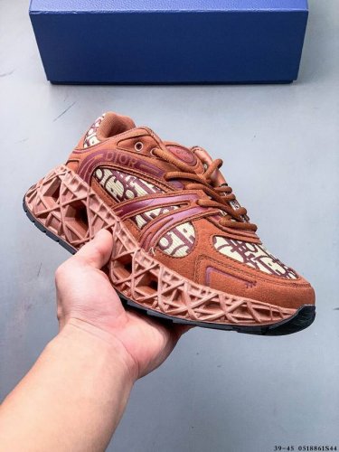 Corporate Dior B35 Round Toe Lace-Up Low-Top Lifestyle Sneakers Crafted From Lig