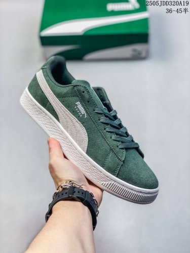 Puma Men's And Women's Shoes Genuine Half-Size Original Last Original Paper Vers