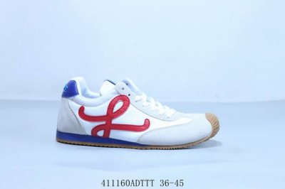 Loewe Ballet Runner 2.0 Calfskin Round Toe Lace-Up Low-Top Waffle Series Lifesty