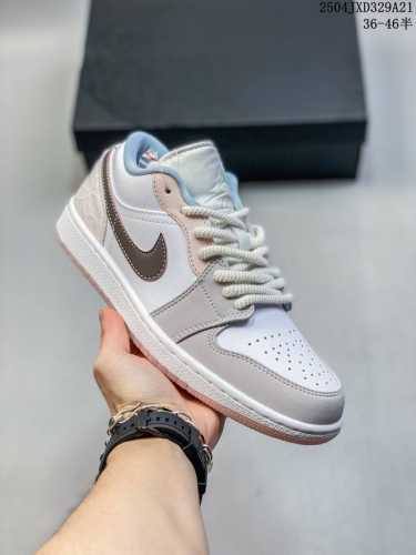 Air Jordan Aj1 Low Low-Top White Powder Ib8859-101 Brand New Assembly Line Produ