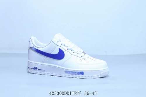 Nike Air Force 1 Af1 Nike Air Force 1 Casual Skate Shoes Blue And White Product