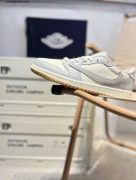 Company-Grade Top-Grain Leather Lv X Jordan Air Jordan 1 Low Aj1 Low-Top Basketb