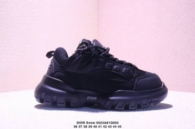 Corporate Dior Snow Round Toe Lace-Up Low-Top Lifestyle Sneakers Crafted From Li