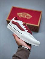 Vans Knu Skool Burgundy Official New Retro Casual Fat Bread Shoes Size: 35-44 Ha