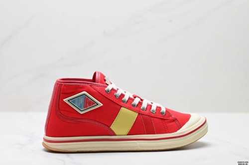 Corporate-Level Bottega Veneta Eliot Round-Toe Lace-Up Mid-Top Canvas Shoes Size