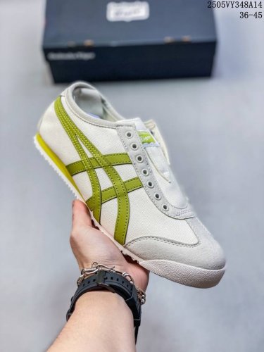 Onitsuka Tiger Mexico 66 Asks Asks Tiger Low-Top Brown-Red Unisex Canvas Panda P