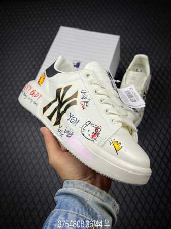 B Mlb Chunky Liner Mid Popular Item Senior Shoes Series Hand-Painted Graffiti Li - Click Image to Close