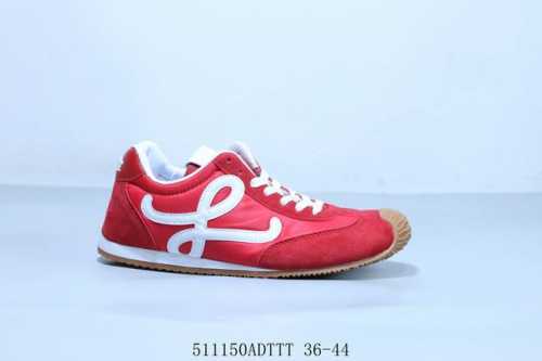 loewe Ballet Runner 2.0 Calfskin Round Toe Lace-Up Low-Top Waffle Series Life