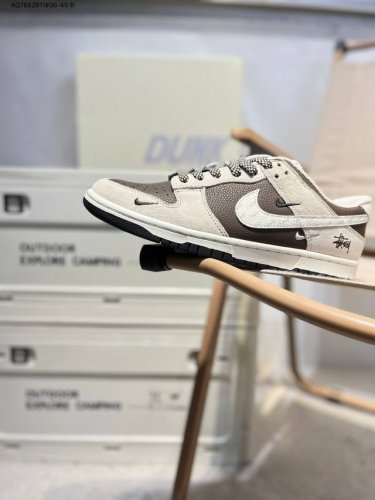 Stussy X Nike Sb Dunk Low From A Big Factory, Highly Recommended, New Color Sche