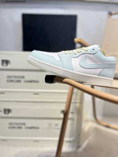 Company-Grade Full-Grain Leather Jordan Air Jordan 1 Low Aj1 Low-Top Basketball