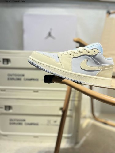 Company-Level Top Layer Leather Jordan Air Jordan 1 Low Aj1 Low-Top Series Baske