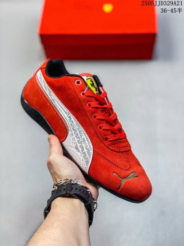 ferrari X Puma Speedcet Red And White Joint Puma Low-Top Retro Sports Casual