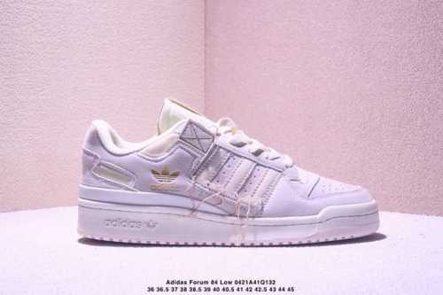 Corporate Adidas Forum 84 Low Og "Bright Blue" White And Blue Low-Top Versatile
