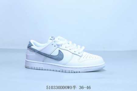 Nike Sb Dunk Low Pro Retro Low-Top Casual Skateboarding Sneakers White/Gray Prod - Click Image to Close