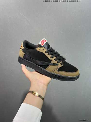 Company-Level Aj1 Inverted Hook Travis Scott X Air Jordan 1 "Reverse Mocha" Aj1