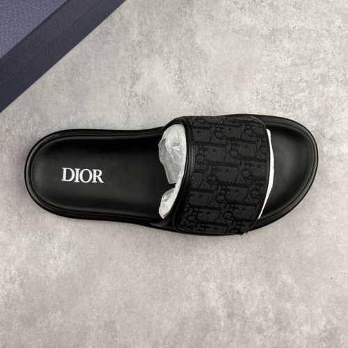 Local Core Private Dior Dior's Latest H-Town Series Oblique Thick-Soled Slippers