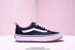 Vans Classic Low-Top Casual Shoes, Black With White Stripes, Wear-Resistant Rubb