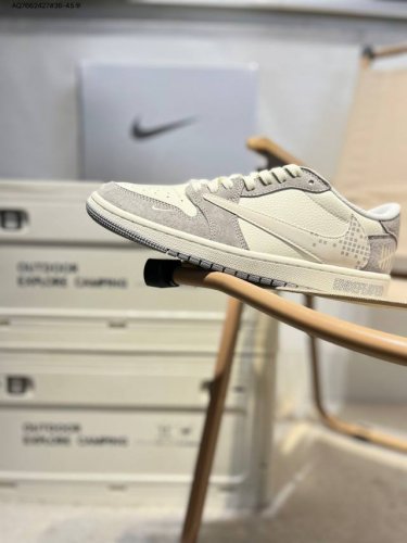 Company-Level Top-Layer Leather Jordan Air Jordan 1 Low Aj1 Low-Top Series Baske
