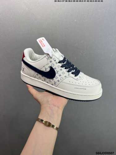 Nike Air Force 1 Low '07 Air Force One Low-Top Casual Skate Shoes Custom Leather