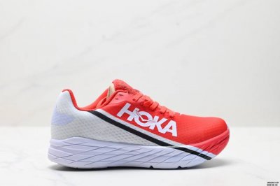 Company-Grade Hoka One Oneu Rocket X True Carbon Outsole Semi-Transparent Wing-L