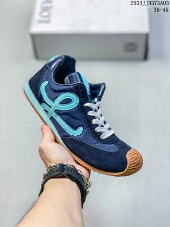 Loewe Ballet Runner 2.0 Calfskin Round-Toe Lace-Up Low-Top Casual Shoes Loewe's - Click Image to Close