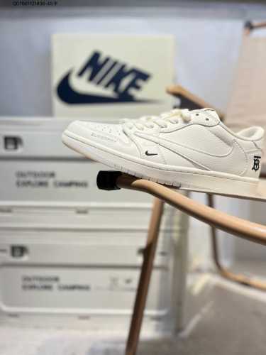 Company-Grade Top-Grain Leather Jordan Air Jordan 1 Low Aj1 Low-Top Basketball S