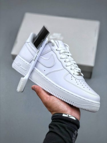 hy Version Nike Air Force 1 Low Pure White Full Size Delivery Can Be Received