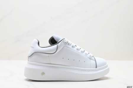Authentic Italian Luxury Brand Alexander Mcqueen Sole Leather Sneakers Low-Top F - Click Image to Close