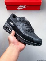 Company-Level Nike Wmns Nike Air Max 90 Oreo Half-Palm Air Cushion Full Leather