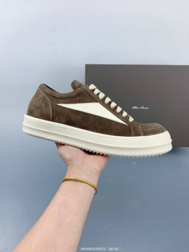 Rick Owens Ro Low-Top Lace-Up Fashion Skate Shoes For Men Size: As Shown Code: K
