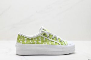 Genuine Dior Walk N Series Presbyopia Embroidered Thick-Soled Canvas Shoes Casua