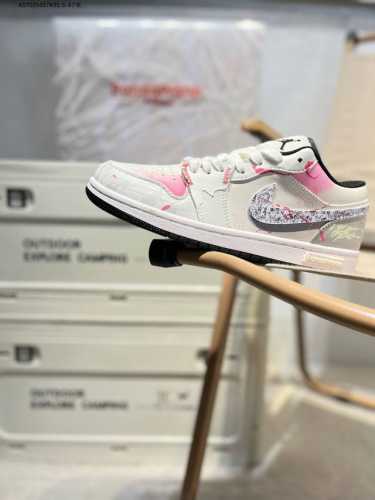 Company-Level Top-Layer Leather Jordan Air Jordan 1 Low Aj1 Low-Top Series Baske