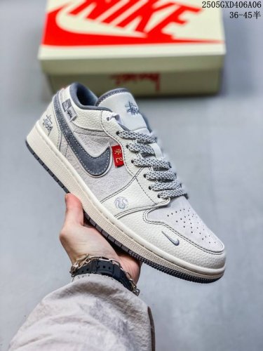 Overseas Bestseller Limited Release! Nike Jordan Air Jordan 1 Stussy Collaborati