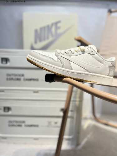 Company-Grade Top-Layer Leather Jordan Air Jordan 1 Low Aj1 Low-Top Series Baske