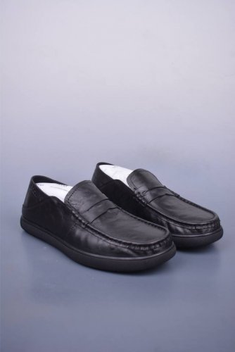 Ecco Loafers Men's Summer Genuine Leather Breathable Comfortable Slip-On Loafers