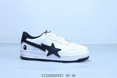 bape Sta To Low Pure Original Color Celebrity Style Classic Patent Leather Ap