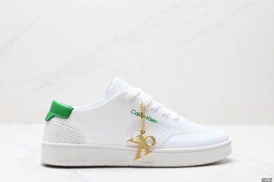 Authentic Calvin Klein Mesh Round-Toe Lace-Up Low-Top Skate Shoes, Sizes: 40-45,