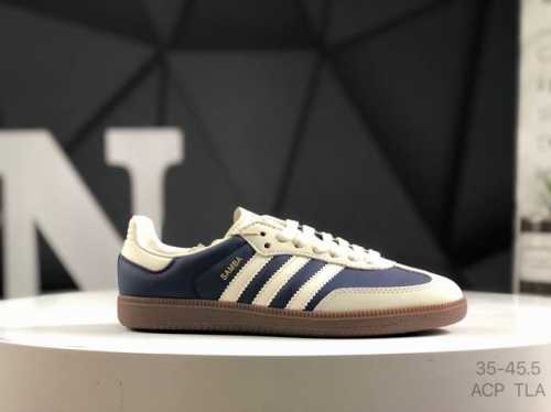 Real Label With Half Size Adidas Ad Clover Samba Men And Women Retro Sports Casu