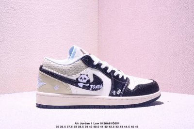 Air Jordan 1 Low Panda Low Black And White Red Aj1 Jordan 1 Generation Aj1 Joe 1