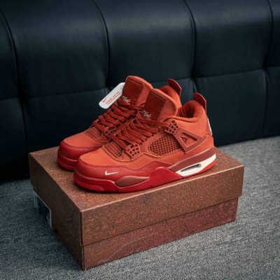 Core Private Air Jordan Aj4 Retro Brick Red Original Last And Original Cardboard
