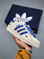 Adidas Originals Burberry Collaboration White And Blue Colorway Classic Shell-Sh