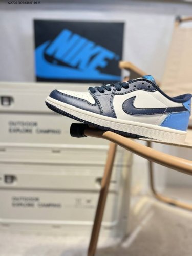 Company-Level First-Layer Leather Jordan Air Jordan 1 Low Aj1 Low-Top Series Bas