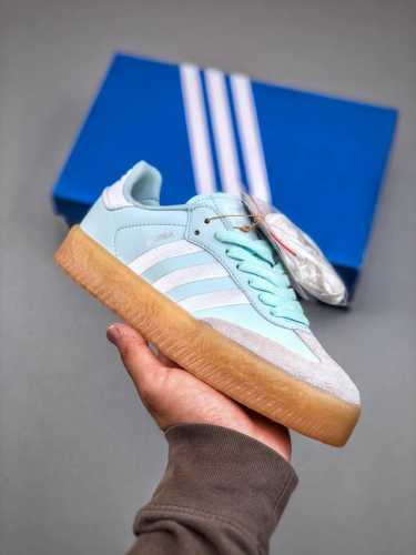 Adidas Originals Sambae Almost Blue Gum Samba Dance Oversized Thick Sole Series