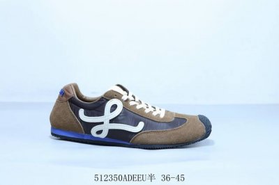 loewe Ballet Runner 2.0 Calfskin Round Toe Lace-Up Low-Top Waffle Series Life
