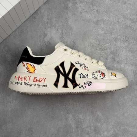 Local Core Private Mlb Chunky Liner Hello Kt Cat Hand-Painted Graffiti Senior Sh - Click Image to Close