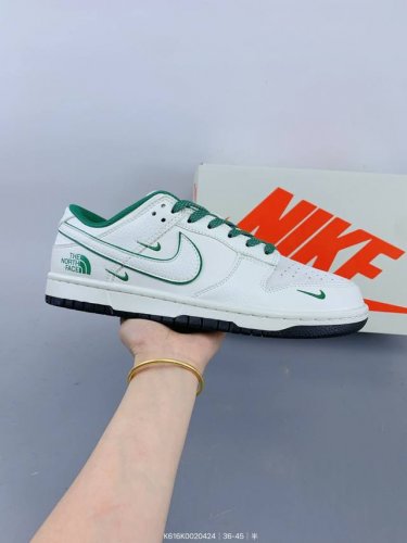 Nk Sb Dunk Low The North Face Joint-Beige Green Three Small Hooks Anniversary Hi