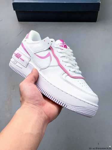 Collection Company-Level Nike Air Force 1 Shadow Spliced With Macarons. The Side