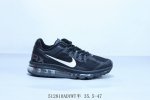 Nike Air Max 2013 Triple Black Jacquard Mesh Full Palm Air Cushion Casual Sports