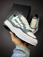 Fmaison Mihara Yasuhiro X Amiri Skel-Top Low Round Toe Lace-Up Low-Top Canvas Sh