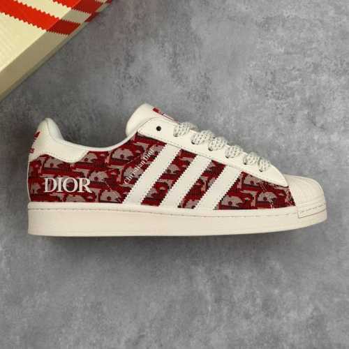 Local Core Private Adidas Originals Superstar X Dior White And Red Starry Sky Lo